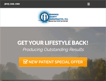 Tablet Screenshot of jcchiropractic.com